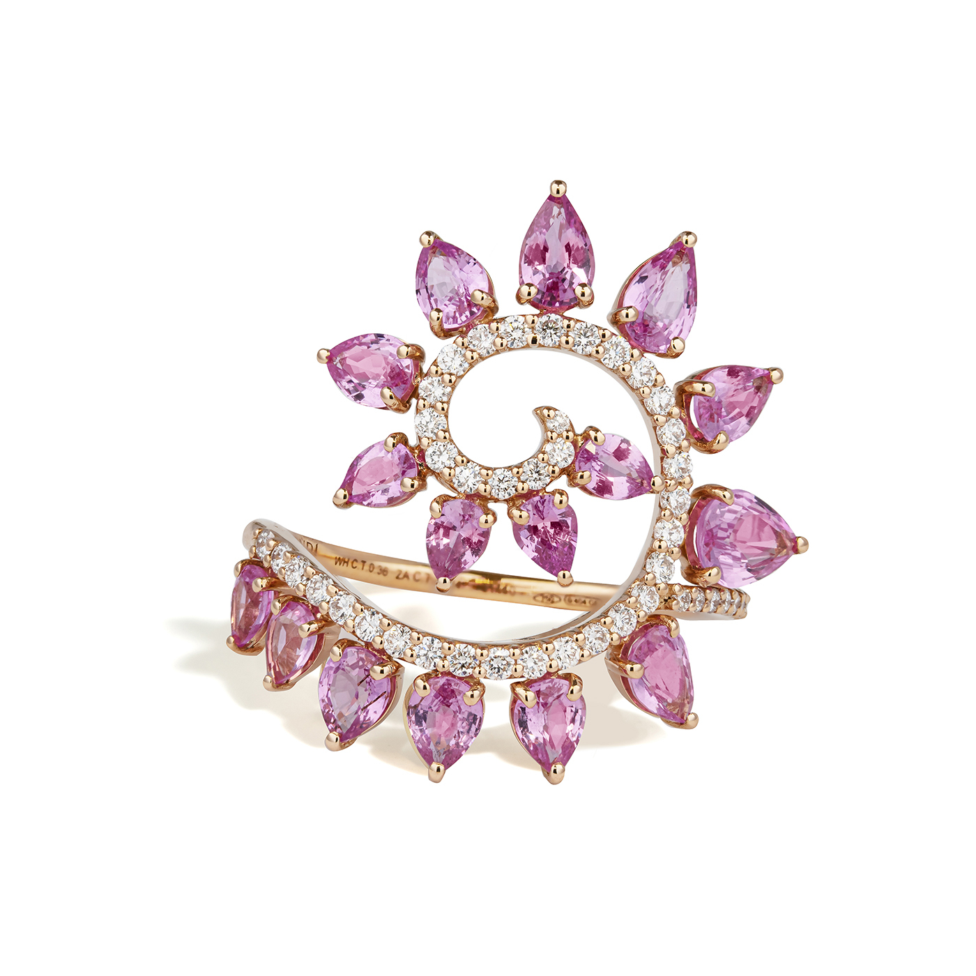 Gismondi1754 genesi pink saphire ring small